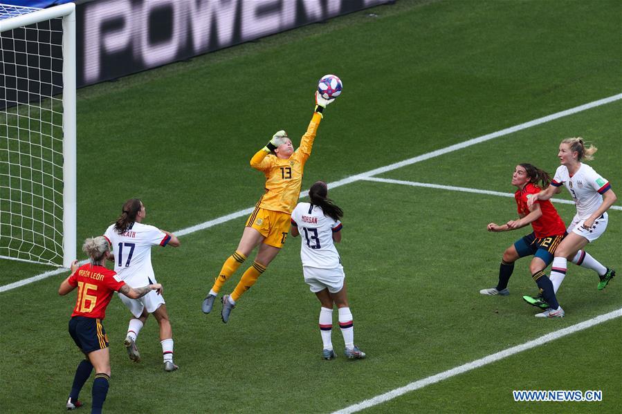 (SP)FRANCE-REIMS-FIFA WOMEN'S WORLD CUP-ROUND OF 16-USA VS ESP