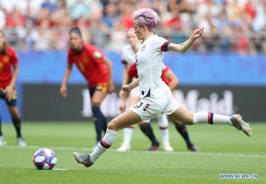 (SP)FRANCE-REIMS-FIFA WOMEN'S WORLD CUP-ROUND OF 16-USA VS ESP