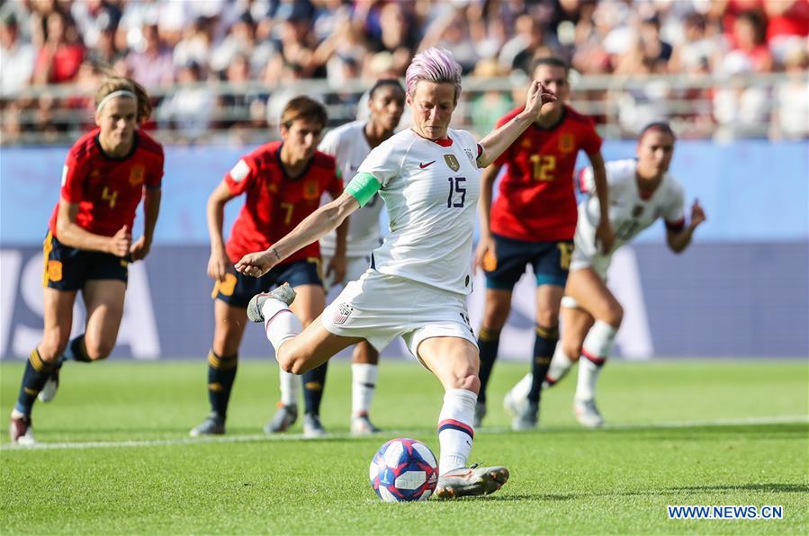 (SP)FRANCE-REIMS-FIFA WOMEN'S WORLD CUP-ROUND OF 16-USA VS ESP