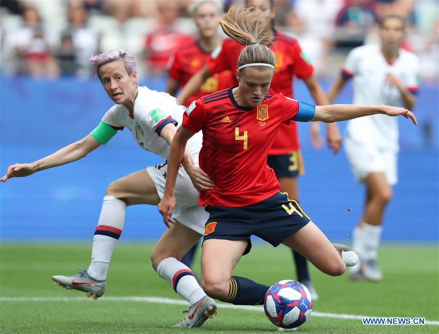 (SP)FRANCE-REIMS-FIFA WOMEN'S WORLD CUP-ROUND OF 16-USA VS ESP
