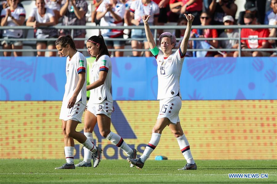 (SP)FRANCE-REIMS-FIFA WOMEN'S WORLD CUP-ROUND OF 16-USA VS ESP