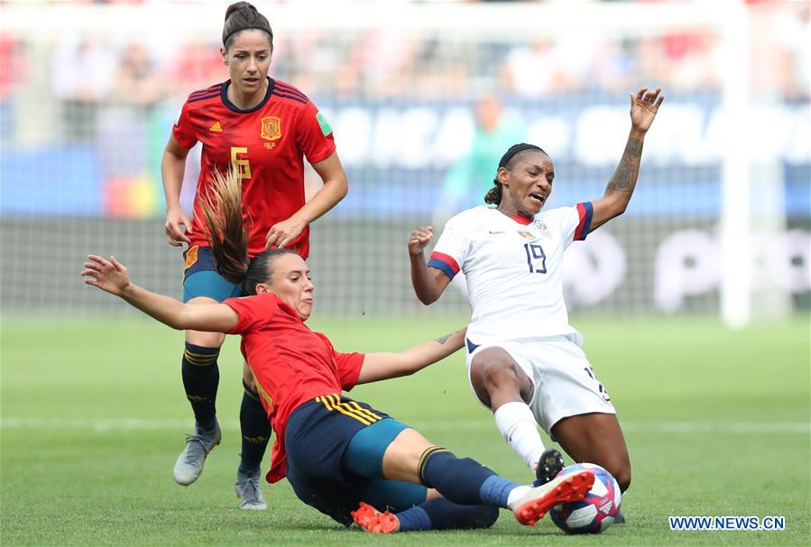 (SP)FRANCE-REIMS-FIFA WOMEN'S WORLD CUP-ROUND OF 16-USA VS ESP