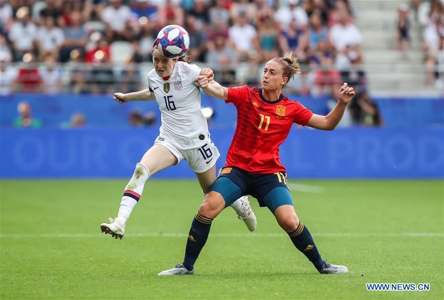 (SP)FRANCE-REIMS-FIFA WOMEN'S WORLD CUP-ROUND OF 16-USA VS ESP