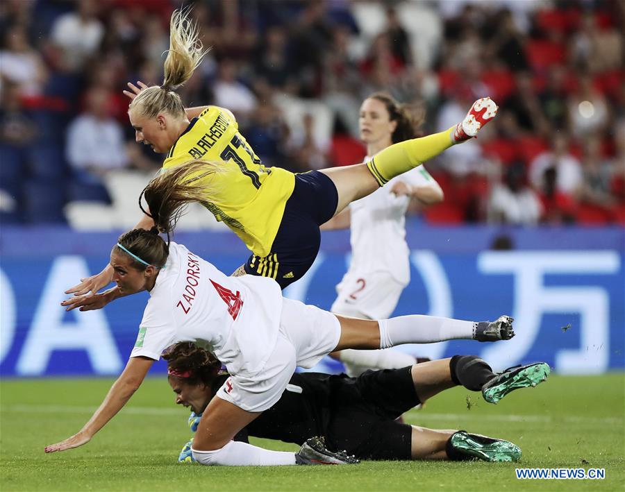 (SP)FRANCE-PARIS-2019 FIFA WOMEN'S WORLD CUP-ROUND OF 16-SWE VS CAN