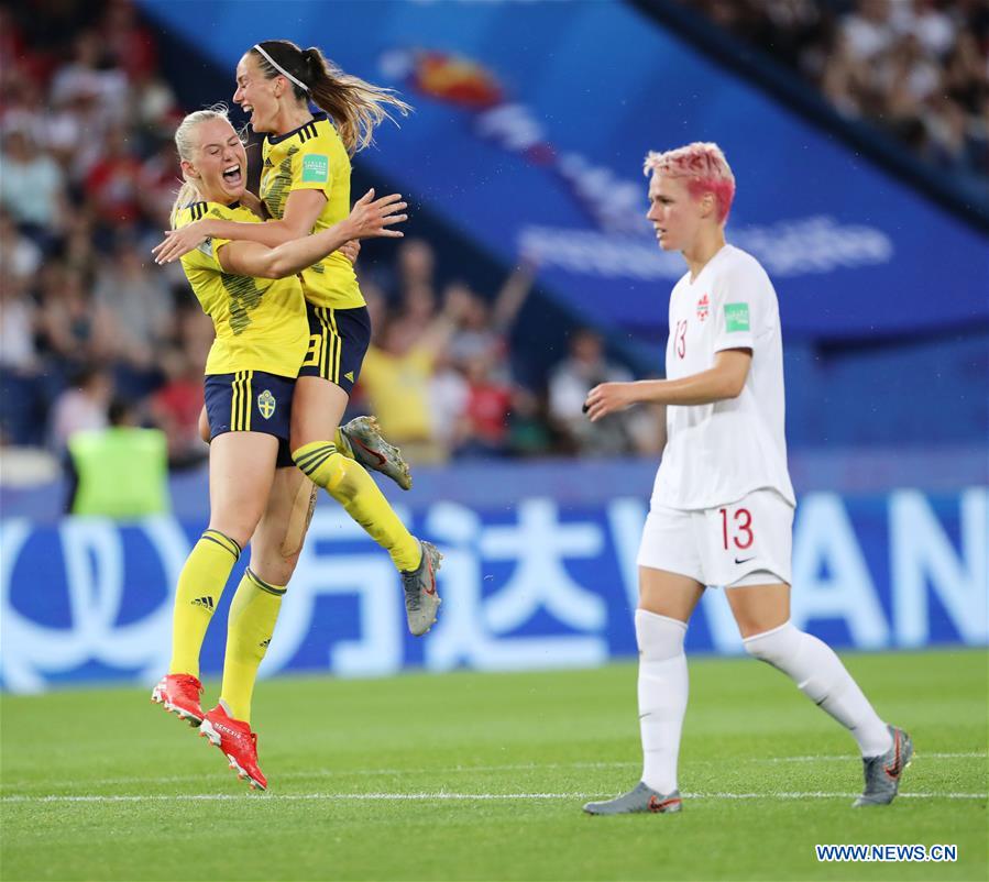 (SP)FRANCE-PARIS-2019 FIFA WOMEN'S WORLD CUP-ROUND OF 16-SWE VS CAN