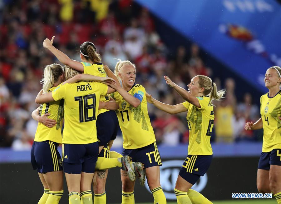 (SP)FRANCE-PARIS-2019 FIFA WOMEN'S WORLD CUP-ROUND OF 16-SWE VS CAN