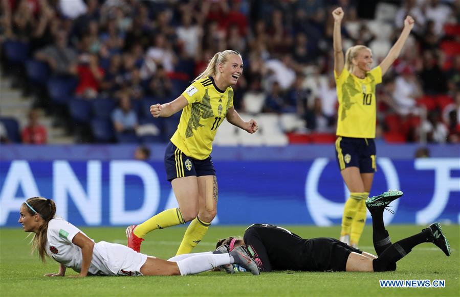 (SP)FRANCE-PARIS-2019 FIFA WOMEN'S WORLD CUP-ROUND OF 16-SWE VS CAN