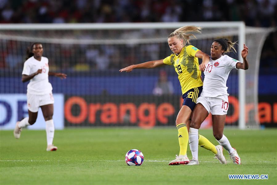(SP)FRANCE-PARIS-FIFA WOMEN'S WORLD CUP-ROUND OF 16-SWE VS CAN