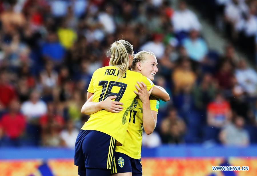 (SP)FRANCE-PARIS-FIFA WOMEN'S WORLD CUP-ROUND OF 16-SWE VS CAN