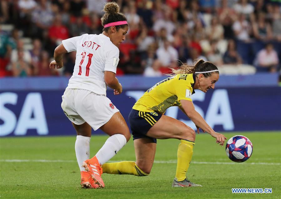 (SP)FRANCE-PARIS-FIFA WOMEN'S WORLD CUP-ROUND OF 16-SWE VS CAN