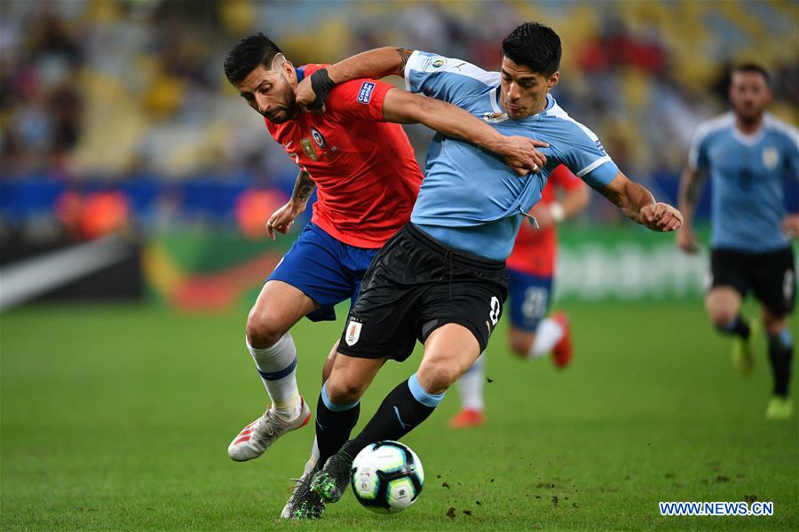 (SP)BRAZIL-RIO DE JANEIRO-FOOTBALL-COPA AMERICA-URUGUAY VS CHILE