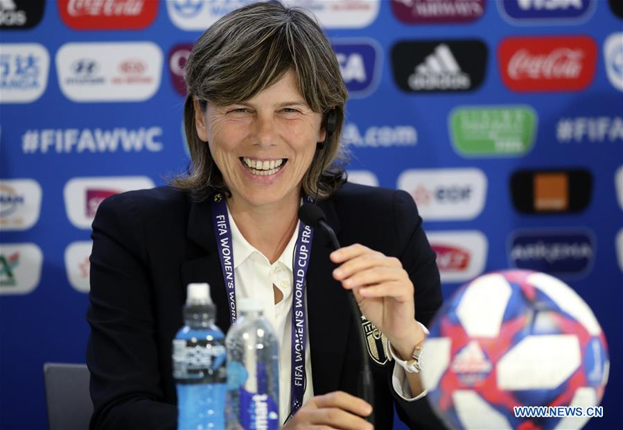 (SP)FRANCE-MONTPELLIER-2019 FIFA WOMEN'S WORLD CUP-ROUND OF 16-ITALY-OFFICIAL PRESS CONFERENCE