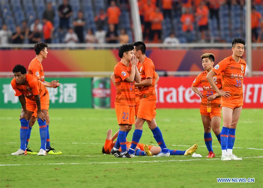 (SP)CHINA-JINAN-SOCCER-AFC CHAMPIONS LEAGUE-SHANDONG LUNENG FC-GUANGZHOU EVERGRANDE FC (CN)