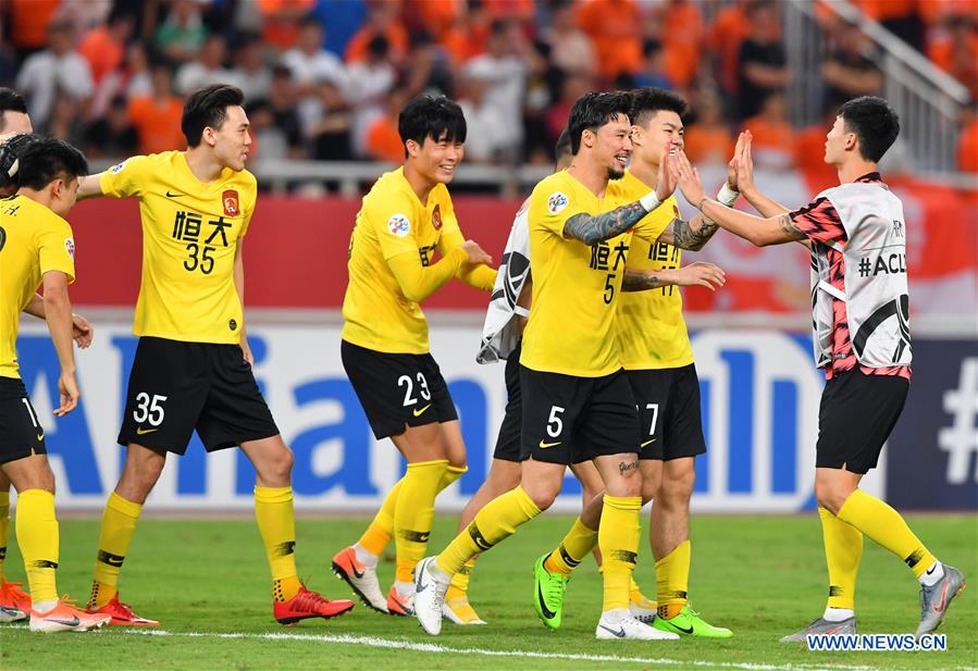 (SP)CHINA-JINAN-SOCCER-AFC CHAMPIONS LEAGUE-SHANDONG LUNENG FC-GUANGZHOU EVERGRANDE FC (CN)