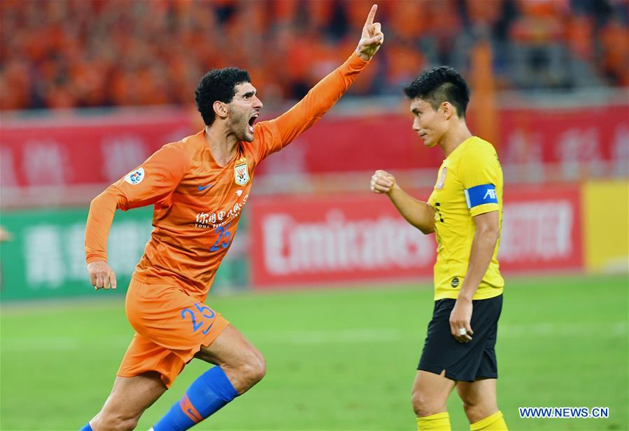 (SP)CHINA-JINAN-SOCCER-AFC CHAMPIONS LEAGUE-SHANDONG LUNENG FC-GUANGZHOU EVERGRANDE FC (CN)