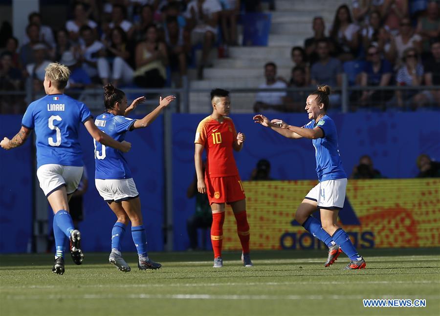 (SP)FRANCE-MONTPELLIER-2019 FIFA WOMEN'S WORLD CUP-ROUND OF 16-ITA VS CHN