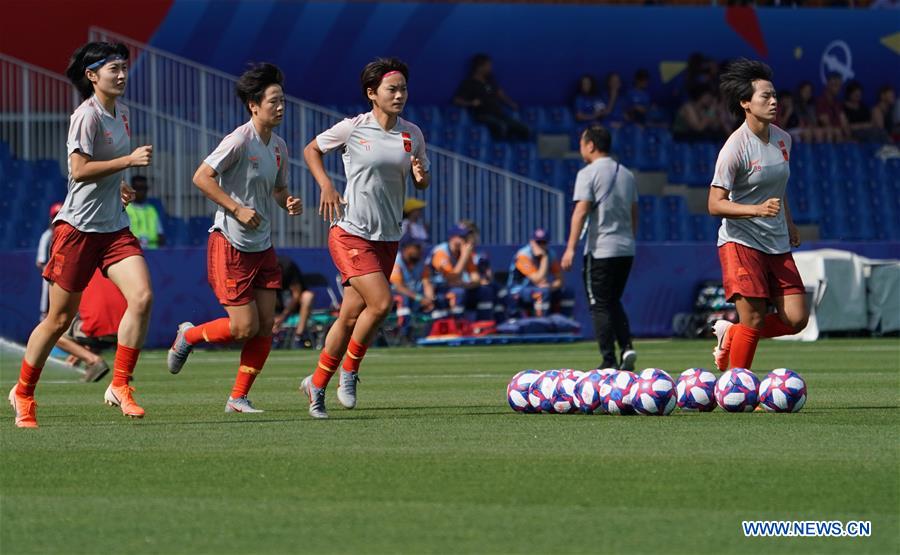 (SP)FRANCE-MONTPELLIER-2019 FIFA WOMEN'S WORLD CUP-ROUND OF 16-ITA VS CHN-WARM-UP