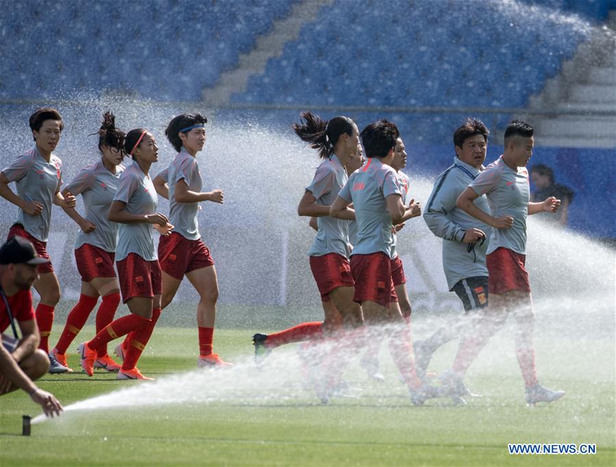 (SP)FRANCE-MONTPELLIER-2019 FIFA WOMEN'S WORLD CUP-ROUND OF 16-ITA VS CHN-WARM-UP