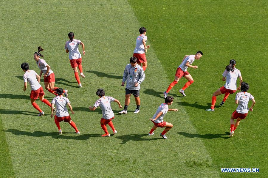(SP)FRANCE-MONTPELLIER-2019 FIFA WOMEN'S WORLD CUP-ROUND OF 16-ITA VS CHN-WARM-UP