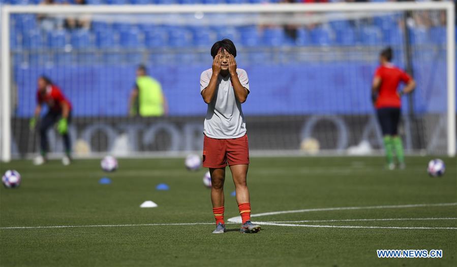 (SP)FRANCE-MONTPELLIER-2019 FIFA WOMEN'S WORLD CUP-ROUND OF 16-ITA VS CHN-WARM-UP