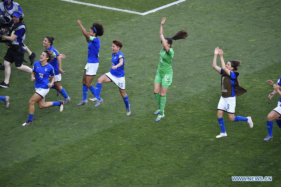 (SP)FRANCE-MONTPELLIER-2019 FIFA WOMEN'S WORLD CUP-ROUND OF 16-CHN VS ITA