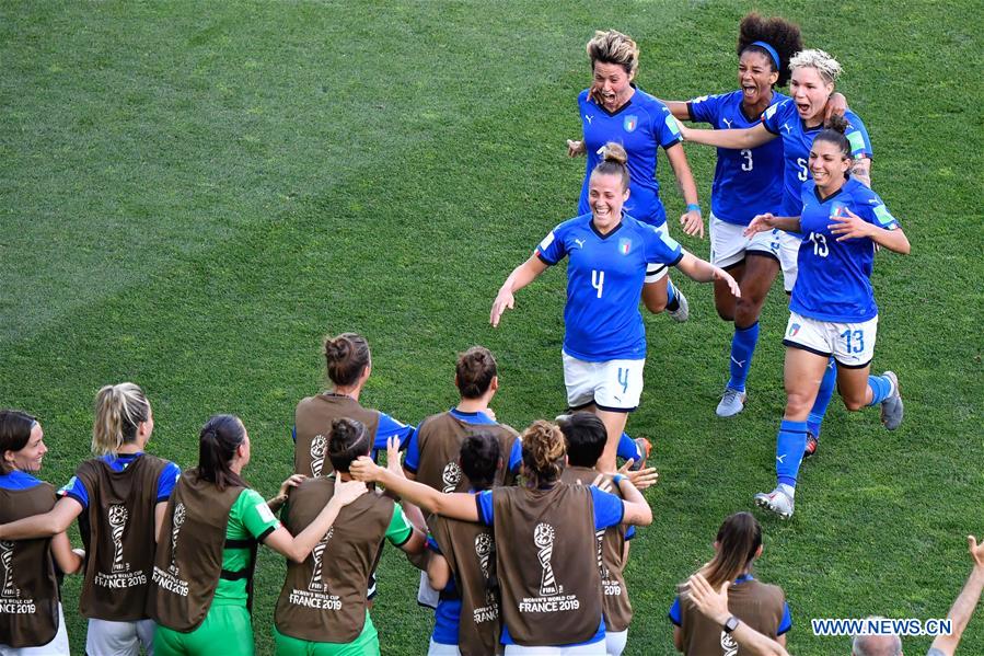 (SP)FRANCE-MONTPELLIER-2019 FIFA WOMEN'S WORLD CUP-ROUND OF 16-CHN VS ITA 