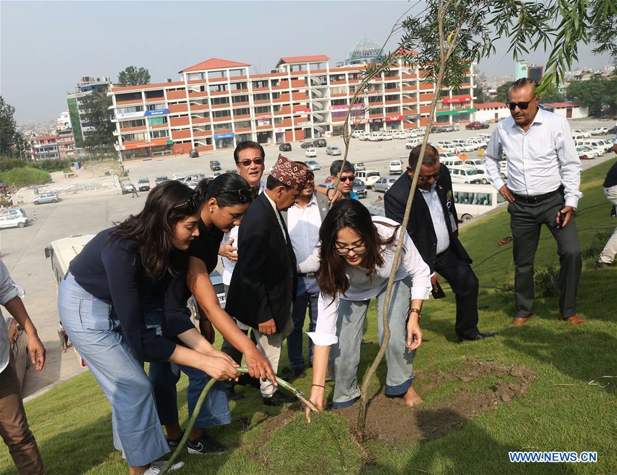 NEPAL-KATHMANDU-TOURISM-TREE PLANTING PROGRAM
