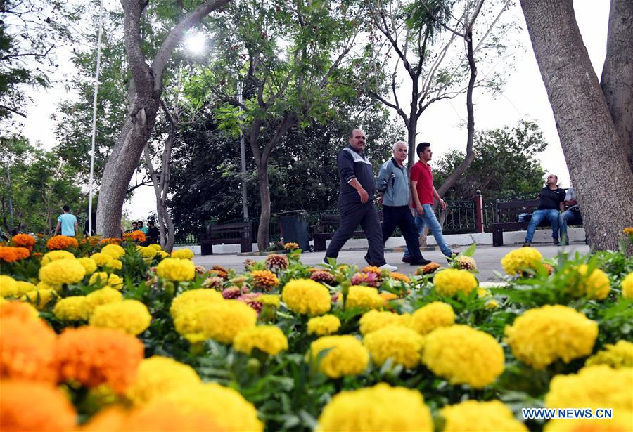 SYRIA-DAMASCUS-FLOWERS-FAIR