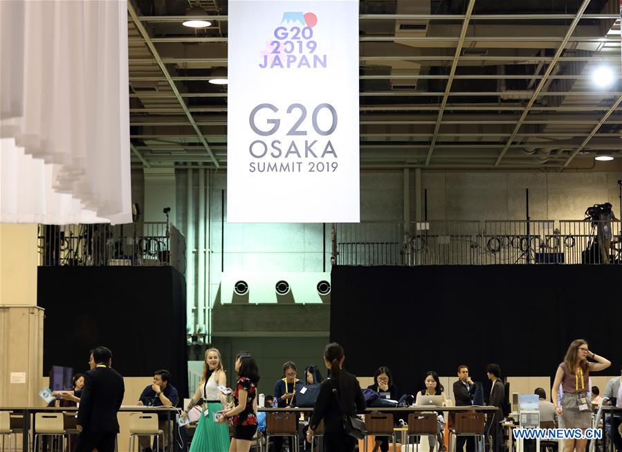 JAPAN-OSAKA-G20-MEDIA CENTER