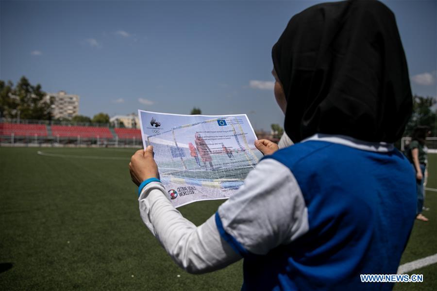 (SP)GREECE-ATHENS-MIGRANT-WOMEN'S FOOTBALL TEAM