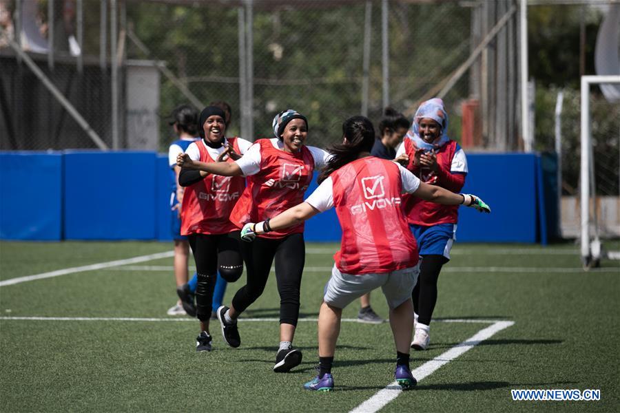 (SP)GREECE-ATHENS-MIGRANT-WOMEN'S FOOTBALL TEAM