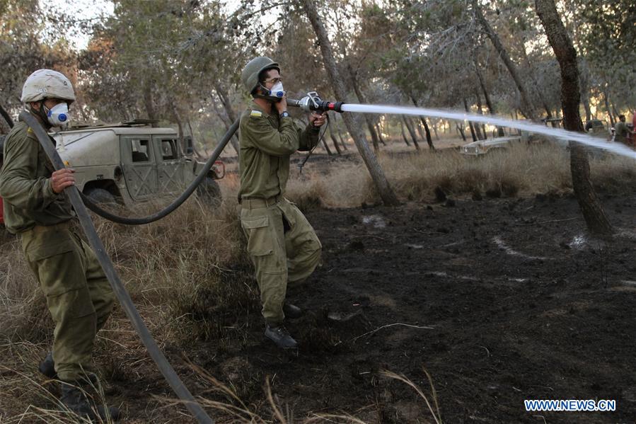 ISRAEL-NAHAL OZ-FIRE-GAZA-ARSON BALLONS