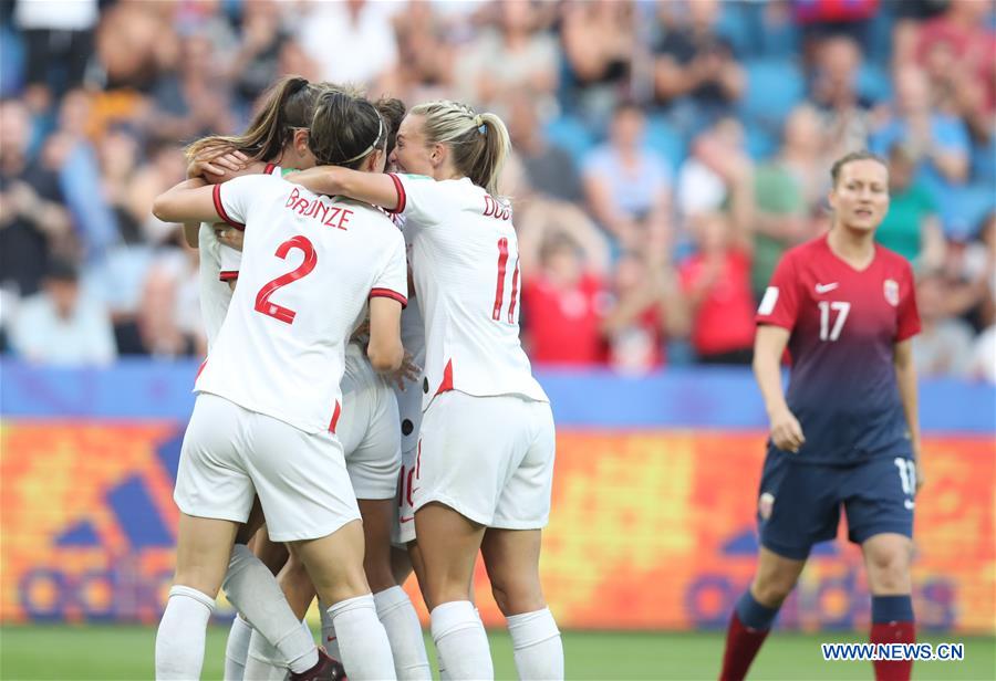 (SP)FRANCE-LE HAVRE-FIFA WOMEN'S WORLD CUP-QUARTERFINAL-ENG VS NOR