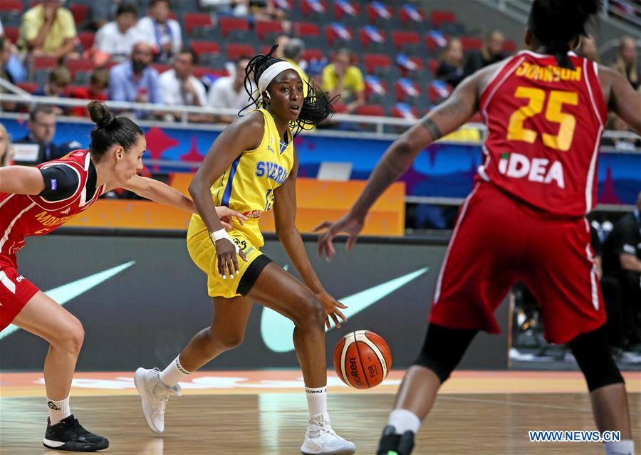 (SP)LATVIA-RIGA-FIBA WOMEN'S EUROBASKET 2019-SWEDEN VS MONGTENEGRO