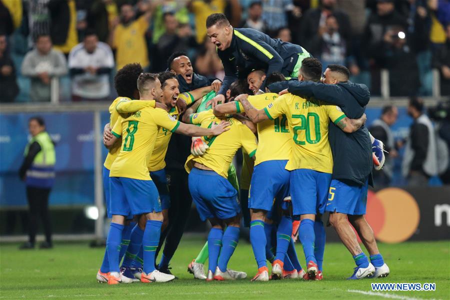 (SP)BRAZIL-PORTO ALEGRE-FOOTBALL-COPA AMERICA-QUARTERFINAL-BRA VS PAR