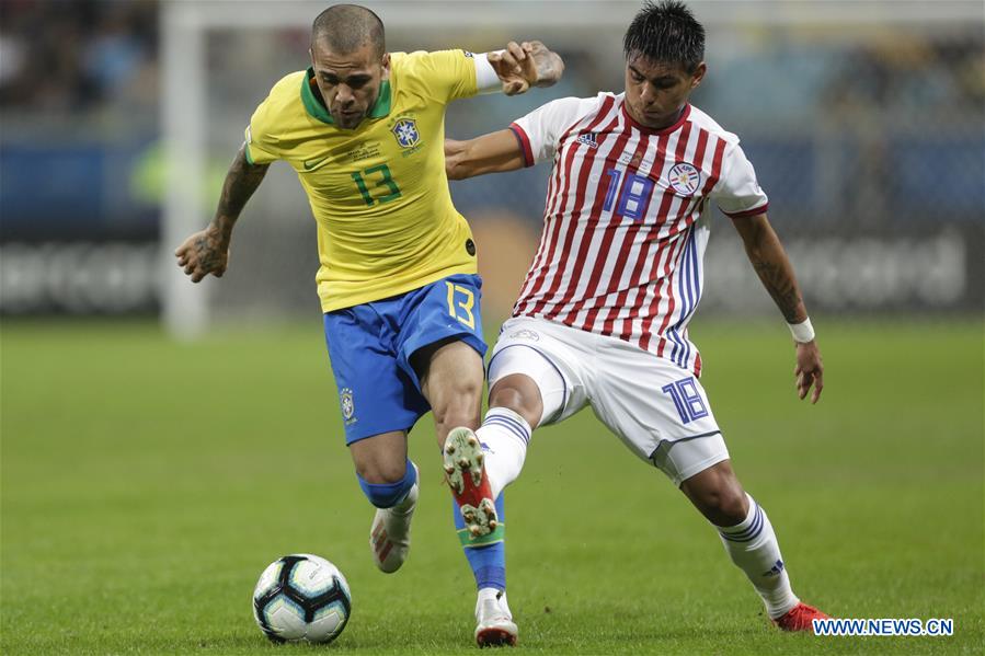 (SP)BRAZIL-PORTO ALEGRE-FOOTBALL-COPA AMERICA-QUARTERFINAL-BRA VS PAR