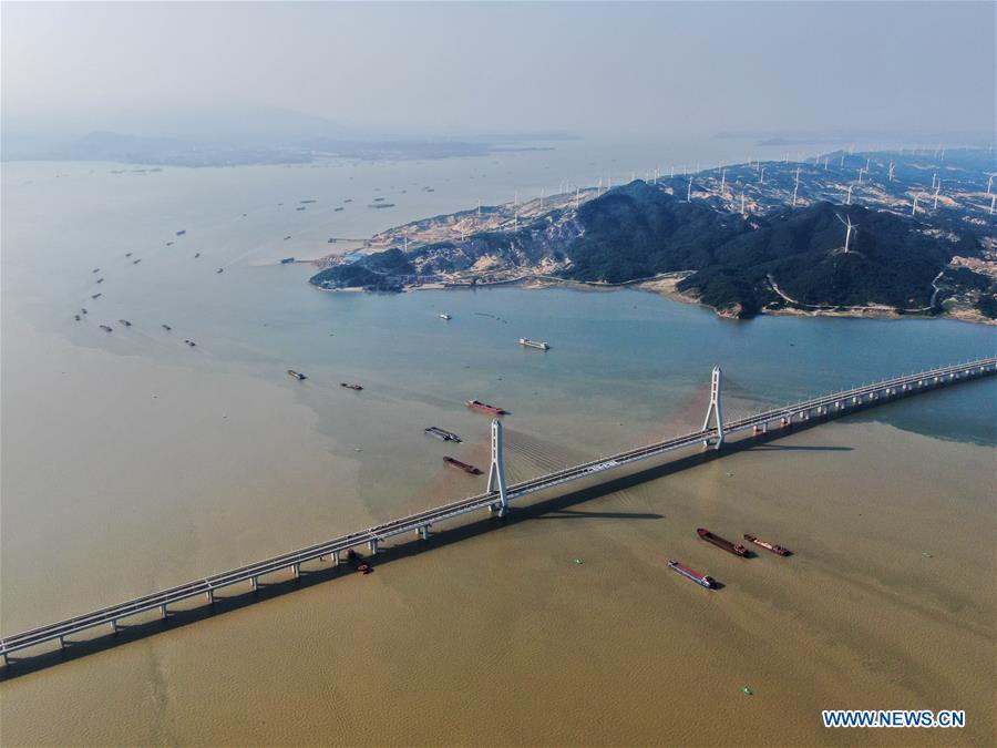 CHINA-JIANGXI-POYANG LAKE-BRIDGE-OPENING (CN)