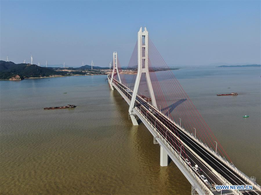 CHINA-JIANGXI-POYANG LAKE-BRIDGE-OPENING (CN)