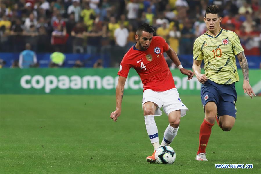 (SP)BRAZIL-SAO PAULO-FOOTBALL-COPA AMERICA 2019-CHILE VS COLOMBIA