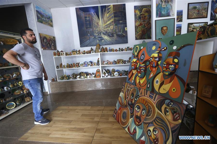 Feature Lebanese painter takes art to higher level Xinhua English