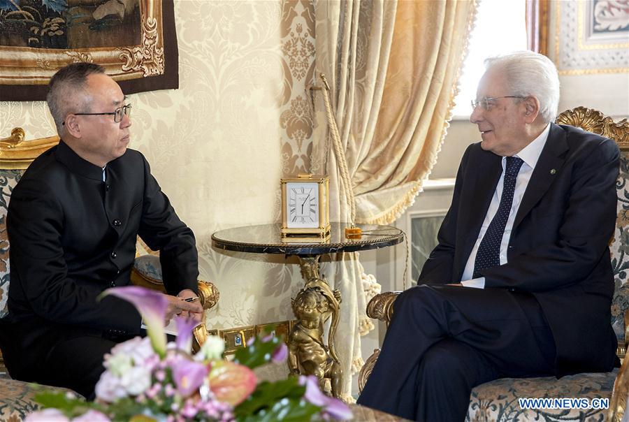 ITALY-ROME-ITALIAN PRESIDENT-LI JUNHUA-BRI