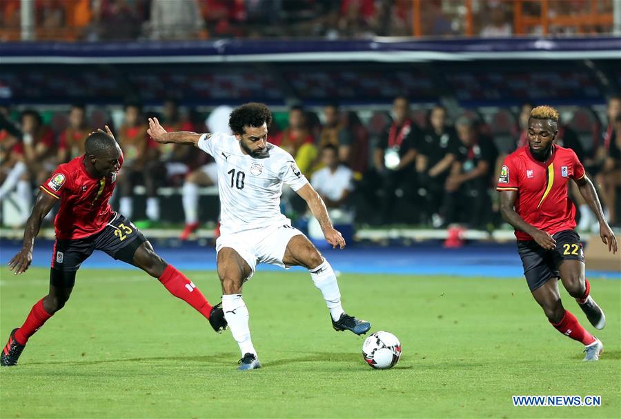 (SP)EGYPT-CAIRO-FOOTBALL-AFRICA CUP OF NATIONS-EGYPT VS UGANDA