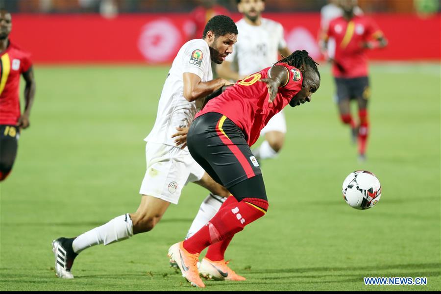 (SP)EGYPT-CAIRO-FOOTBALL-AFRICA CUP OF NATIONS-EGYPT VS UGANDA