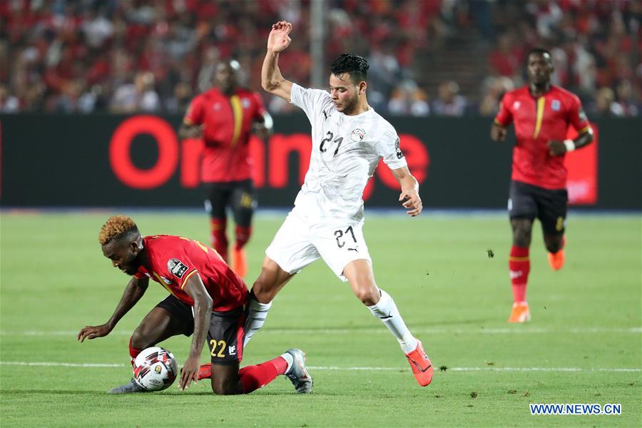 (SP)EGYPT-CAIRO-FOOTBALL-AFRICA CUP OF NATIONS-EGYPT VS UGANDA