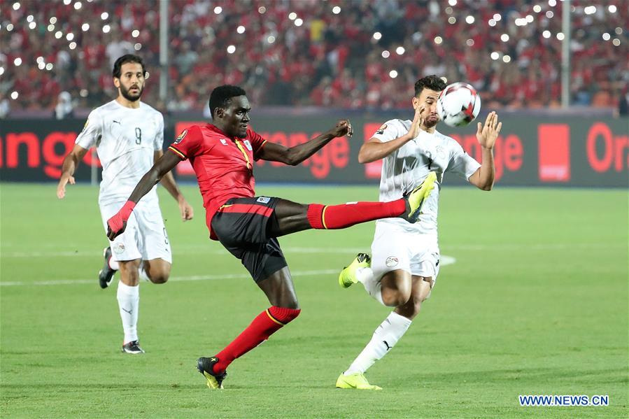 (SP)EGYPT-CAIRO-FOOTBALL-AFRICA CUP OF NATIONS-EGYPT VS UGANDA