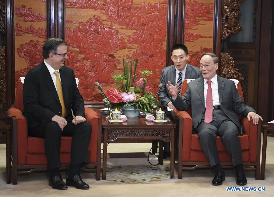 CHINA-BEIJING-WANG QISHAN-MEXICAN FM-MEETING (CN)