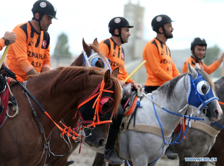TURKEY-ERZURUM-HORSEBACK-JAVELIN THROW