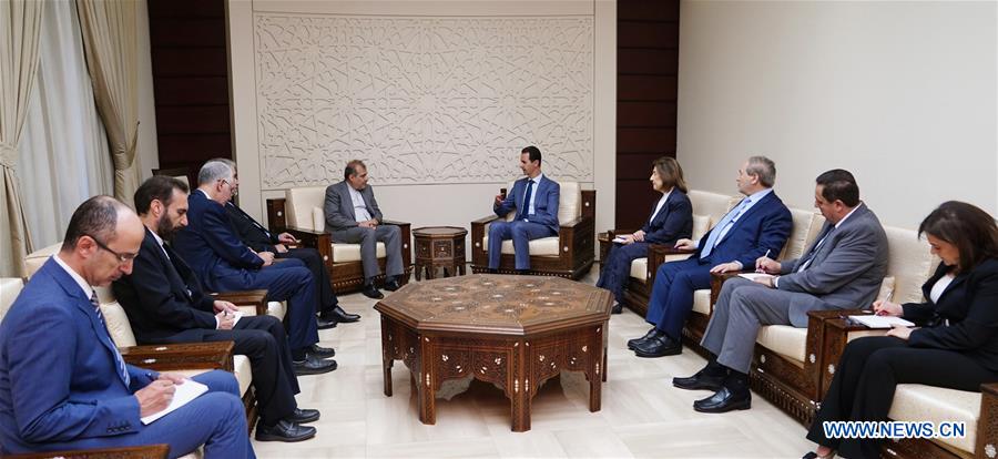 SYRIA-DAMASCUS-IRANIAN OFFICIAL-VISIT