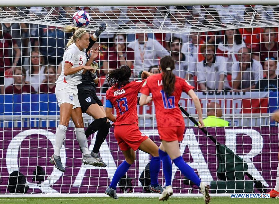 (SP)FRANCE-LYON-FOOTBALL-FIFA WOMEN'S WORLD CUP-SEMIFINALS-ENG VS USA