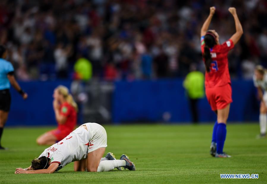 (SP)FRANCE-LYON-FOOTBALL-FIFA WOMEN'S WORLD CUP-SEMIFINALS-ENG VS USA
